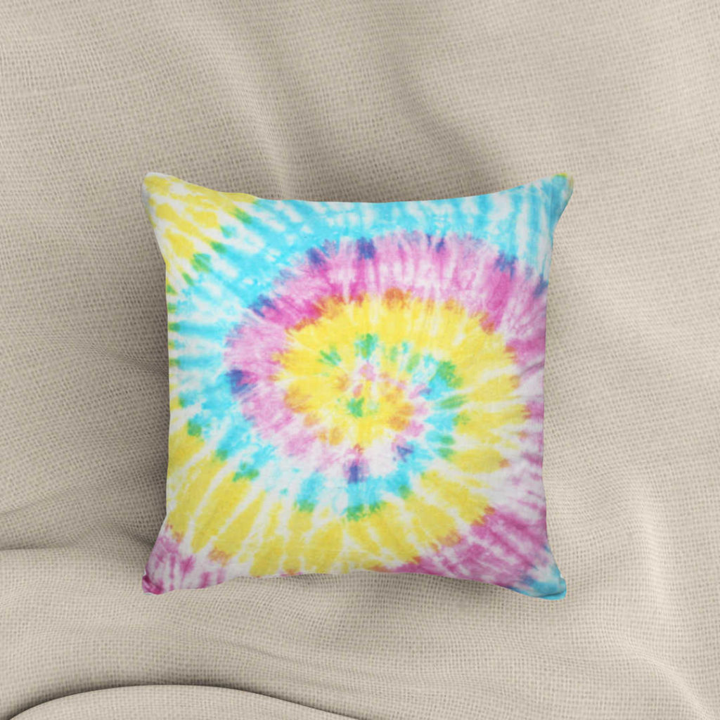 Multi Coloured Tie Dye Cushion Covers Cushion Covers FOLKWAYS