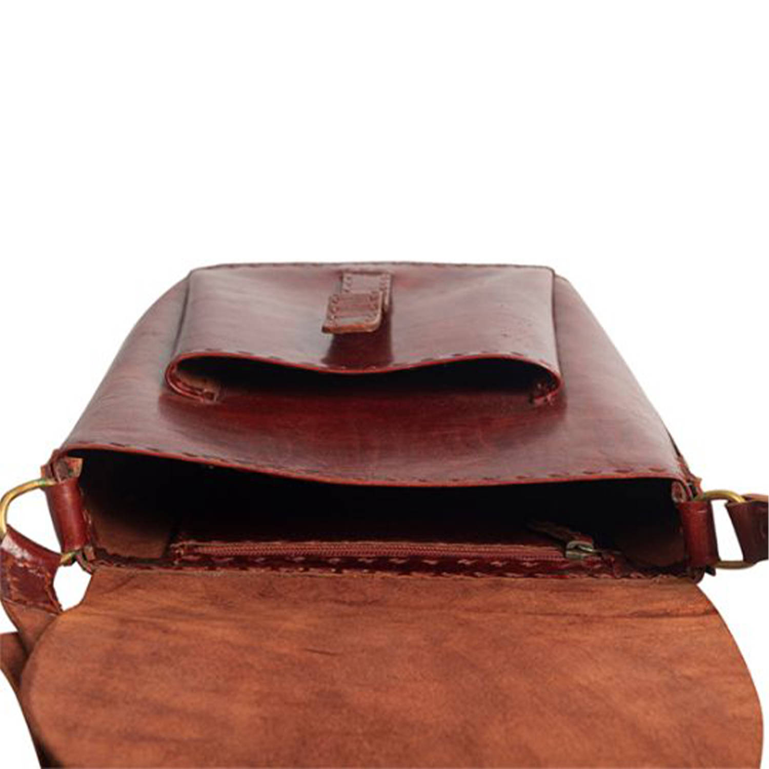 Brown Colour Long Leather Bags |Premium Quality Unisex Leather Sling ...