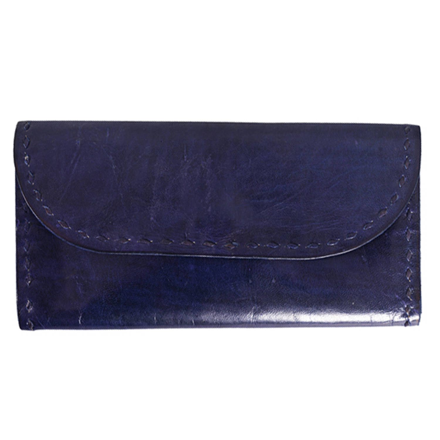 Blue Designer Bag | Blue Leather Backpack | Qisabags