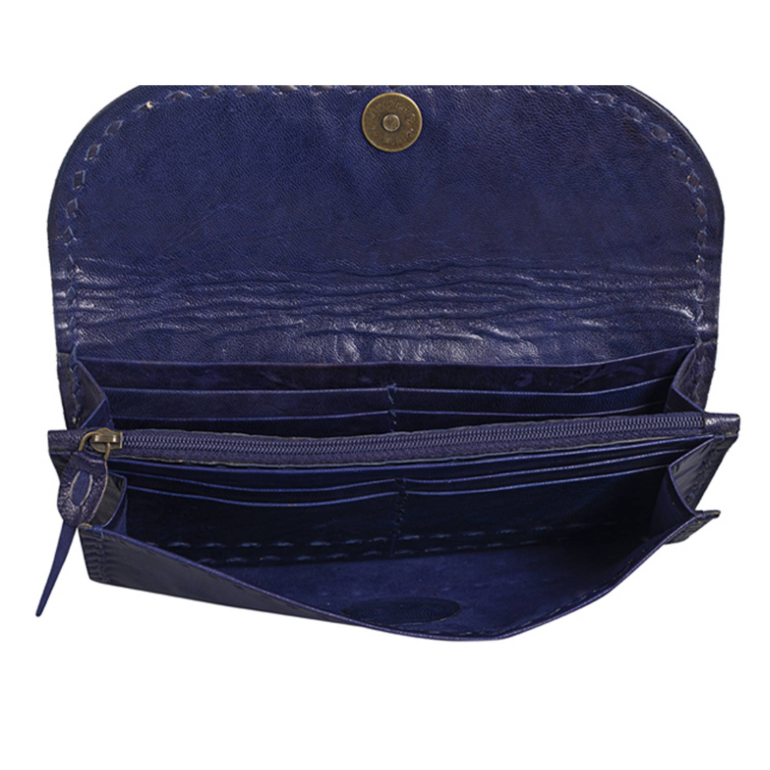 Geneva Leather Messenger Bag in Wine Purple | Silver & Riley