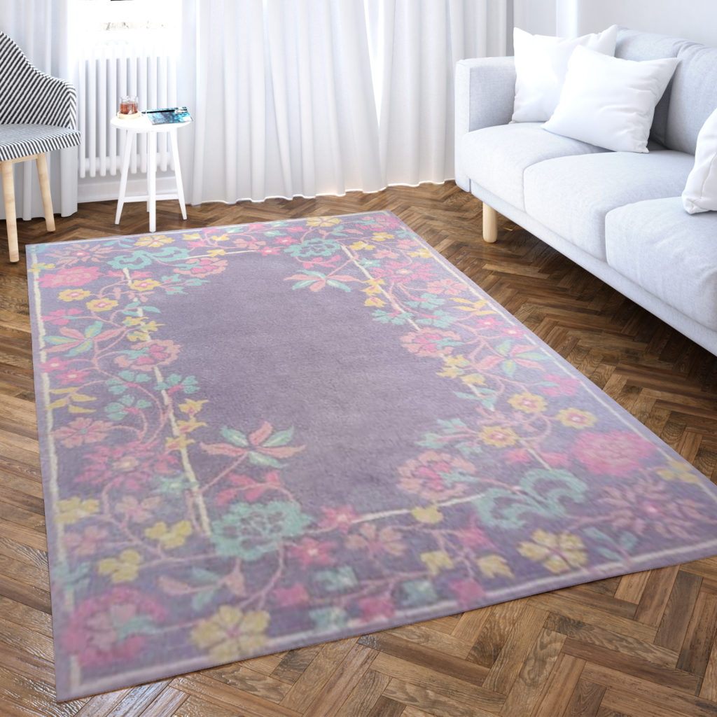 Traditional Design Rug | Floral Pattern Floor Mat