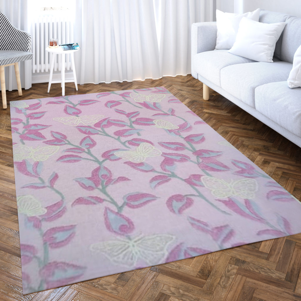 Alluring Floor Rug | Lovely Pink Shade Rug