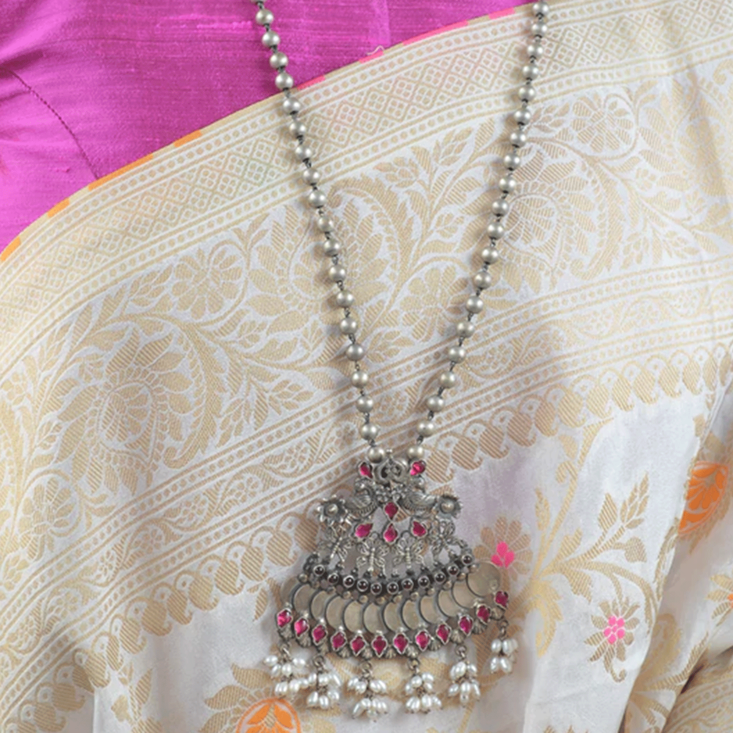 Shop Online Fida Ethnic Pendant Necklace @ Best Price