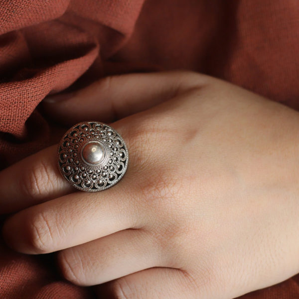 Modish adjustable silver ring | Stylish silver ring