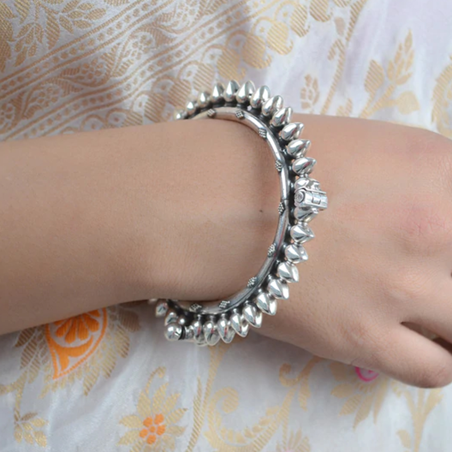 Sterling Silver Bracelet with Clear Swarovski Crystal Link Selected by Love  Rocks Vintage | Free People