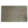 olive green rug with Diamond pattern | cotton hand tufted Rug