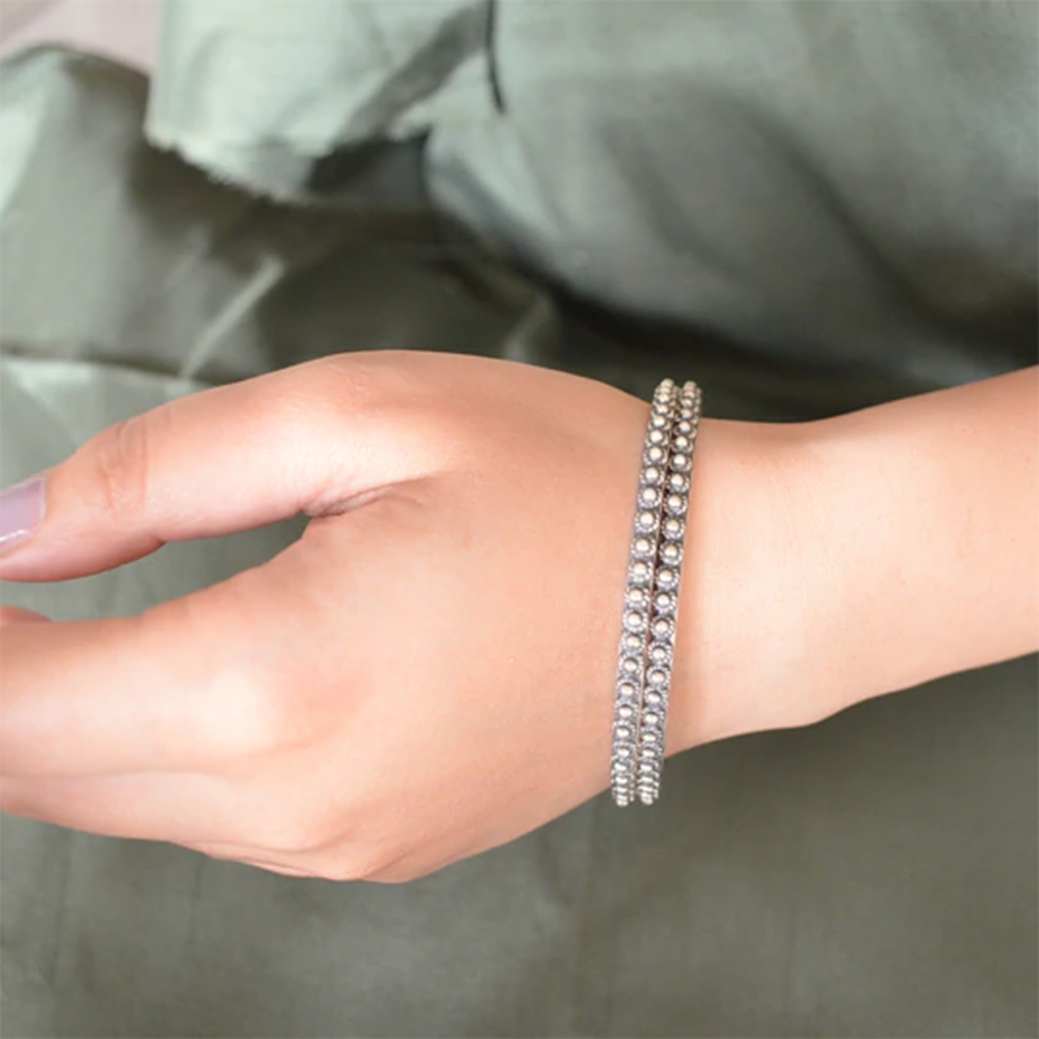 IKIGAI Designer Black Leather Sterling Silver Gold Bracelets for Men -  Ephori London - Luxury custom natural stone beaded bracelets