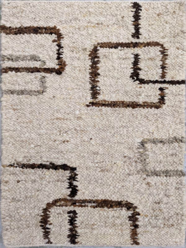 Rug for Dining Area | Pattern Rug in Beige Shade