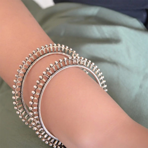 Stylish trendy silver bangle | classic designer silver bangle