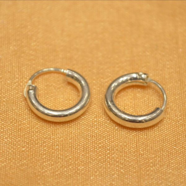 Hoop Earrings | Dashing Silver circle earring