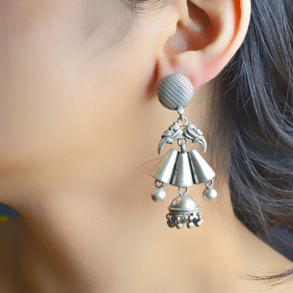 Trendy Jhumki Silver Earring