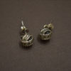 Marcasite ball stud | Silver stud earring