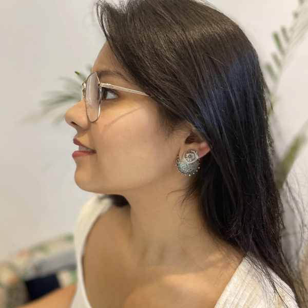 Beautiful stud earring | Sun and Moon stud set