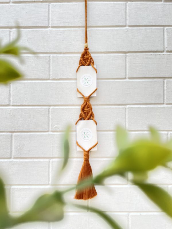 Shade of Cappuccino Wall Art | Macrame Wall Hanging With Photo Frame
