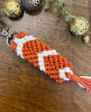 Cotton Knotted Macrame Keychain