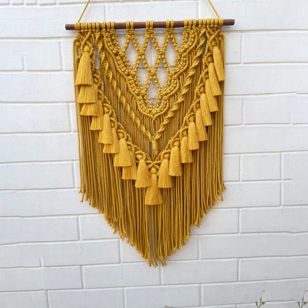 Macrame Wall Hanging With Tassels