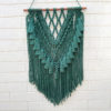 EMERALD GREEN WITH TASSELS WALL HANGING