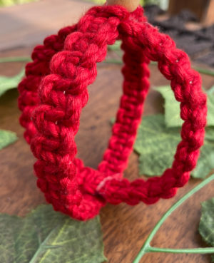 Knotted Festival Decor Macrame Bauble | Christmas Ornament in Cotton