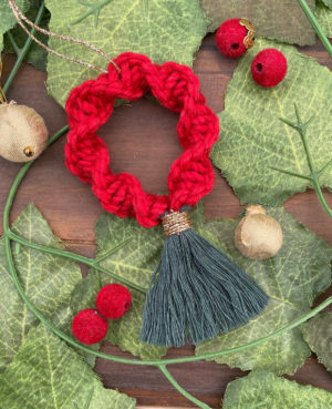 Macrame Hand-Knotted Wreath | Christmas Macrame Decor
