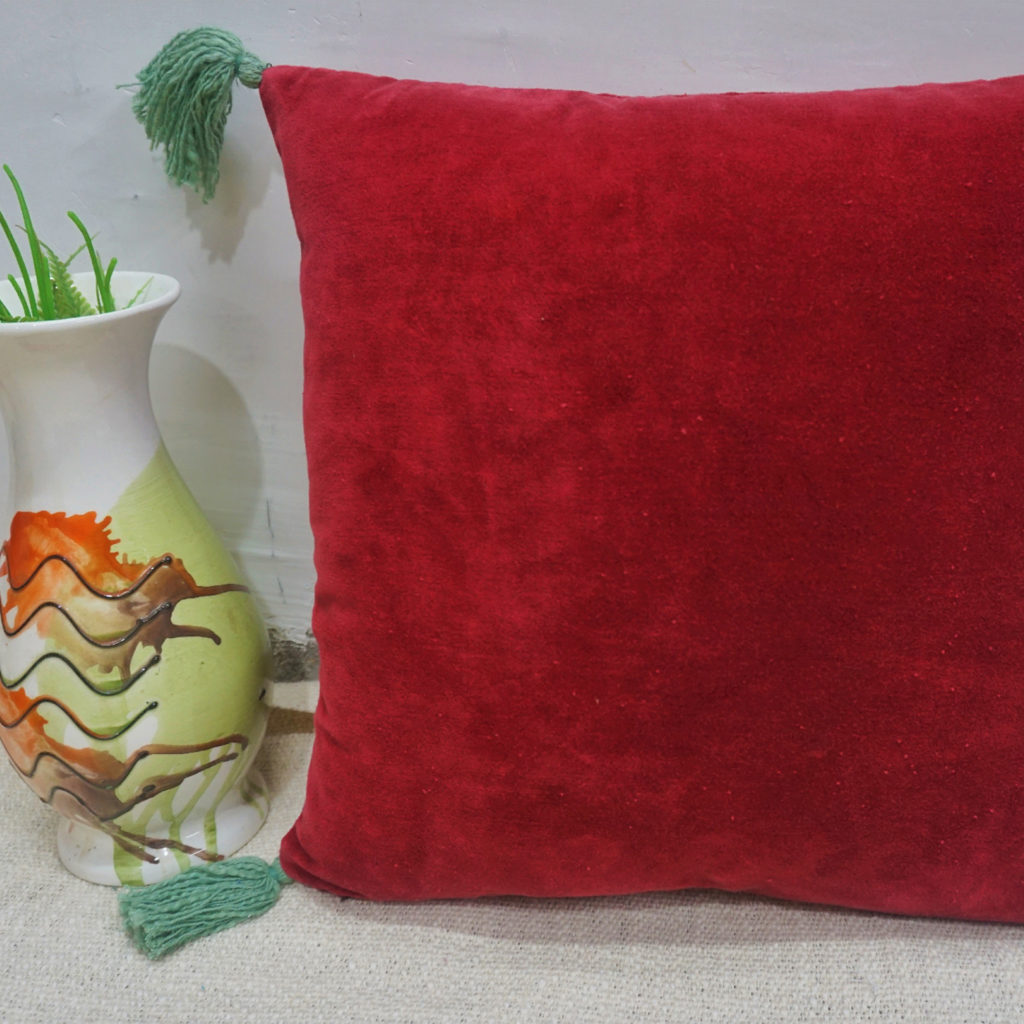 Maroon Velvet cushion cover | Soft Cushion Cover