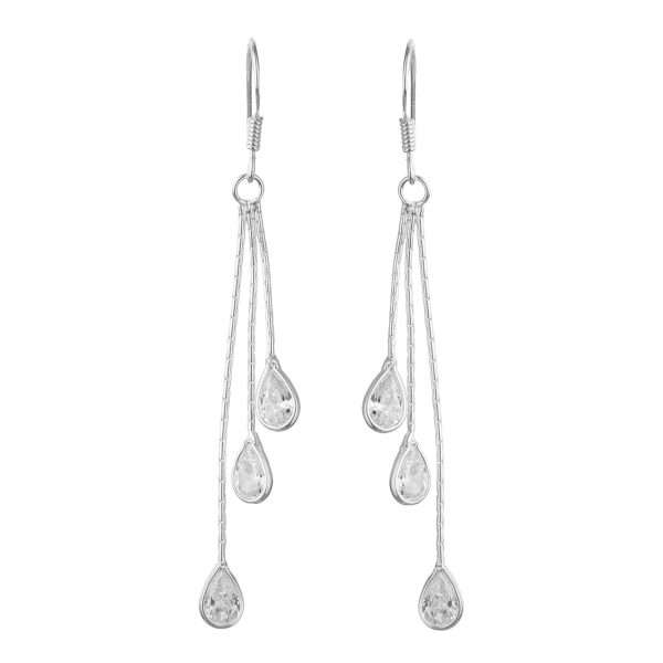 William Morris - Compton Silver Dangling Earrings by Moha