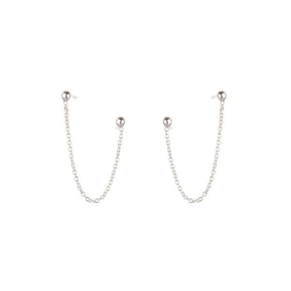 Heart Broom Floret Chain Drop Gold Earrings | Jewelry Online Shopping |  Gold Studs & Earrings
