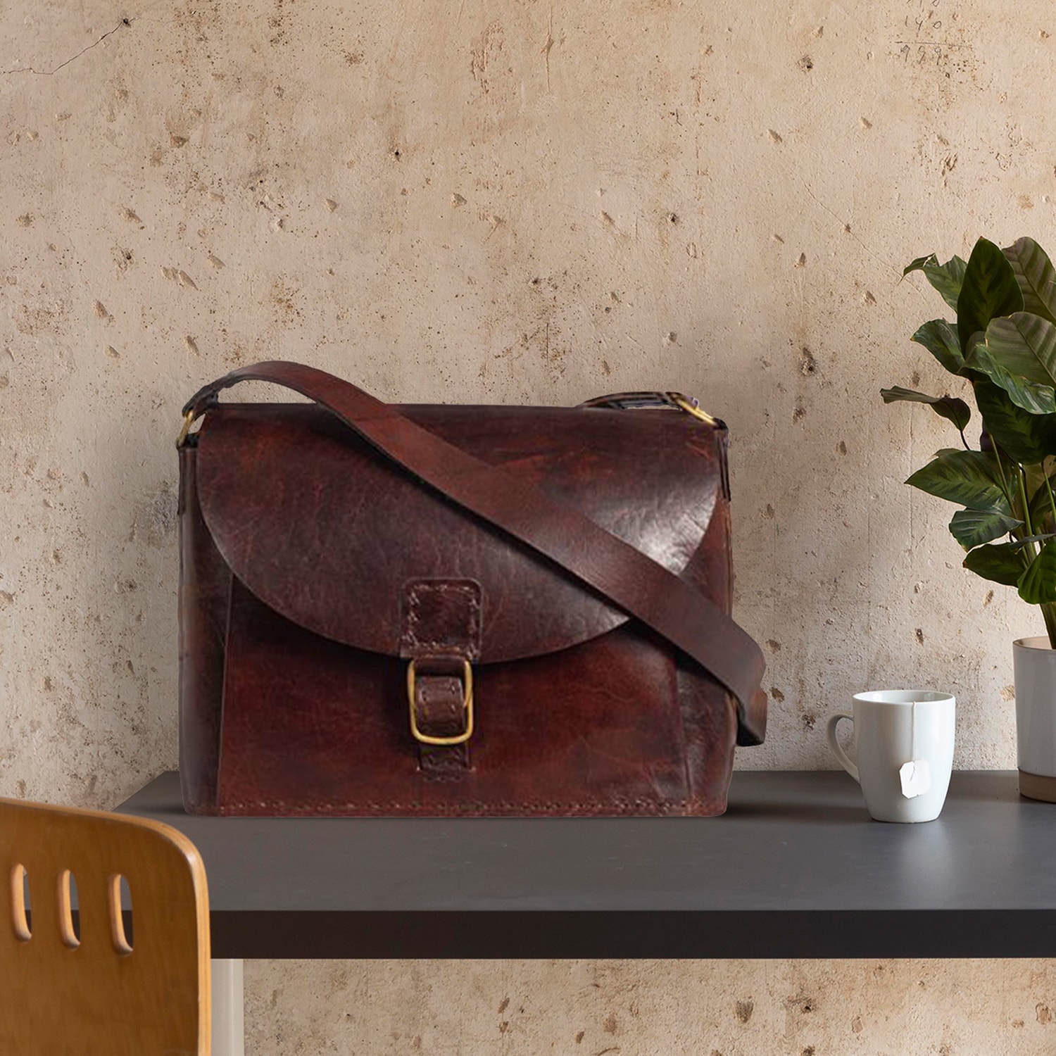 Leather Tote Bag by Kiara Hut