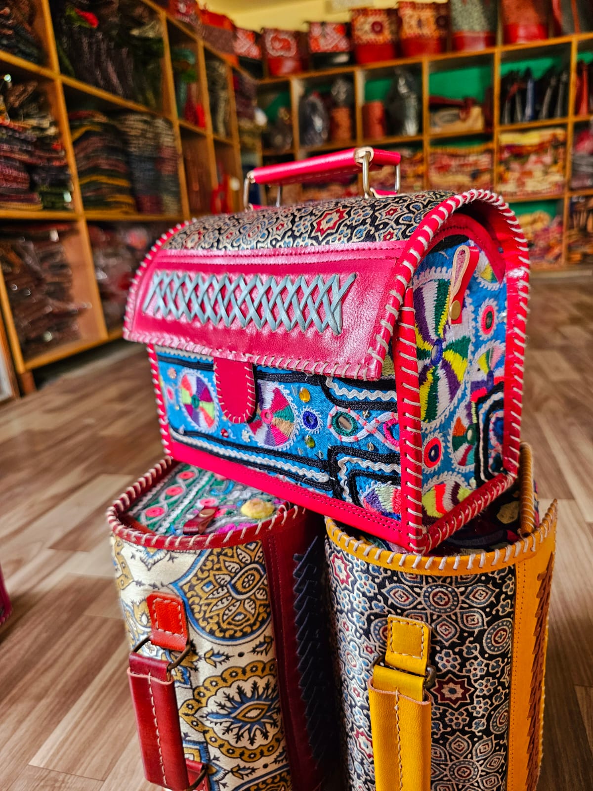 Buy Rajasthani & Gujarati Embroidery Flower Designs Clutch / Sling /  Shoulder Bag Handbag Bag for Women / Girls Free Shipping Color Assorted  Online in India - Etsy